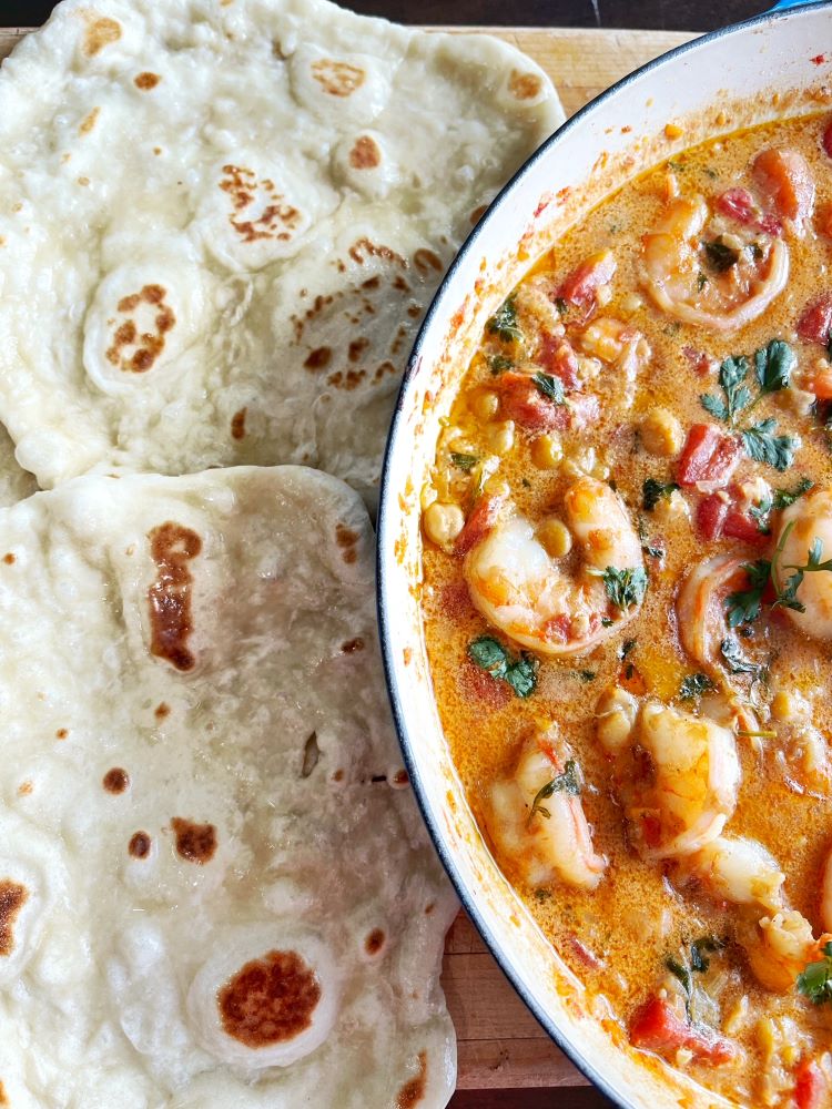 Shrimp and Coconut Chickpea Curry