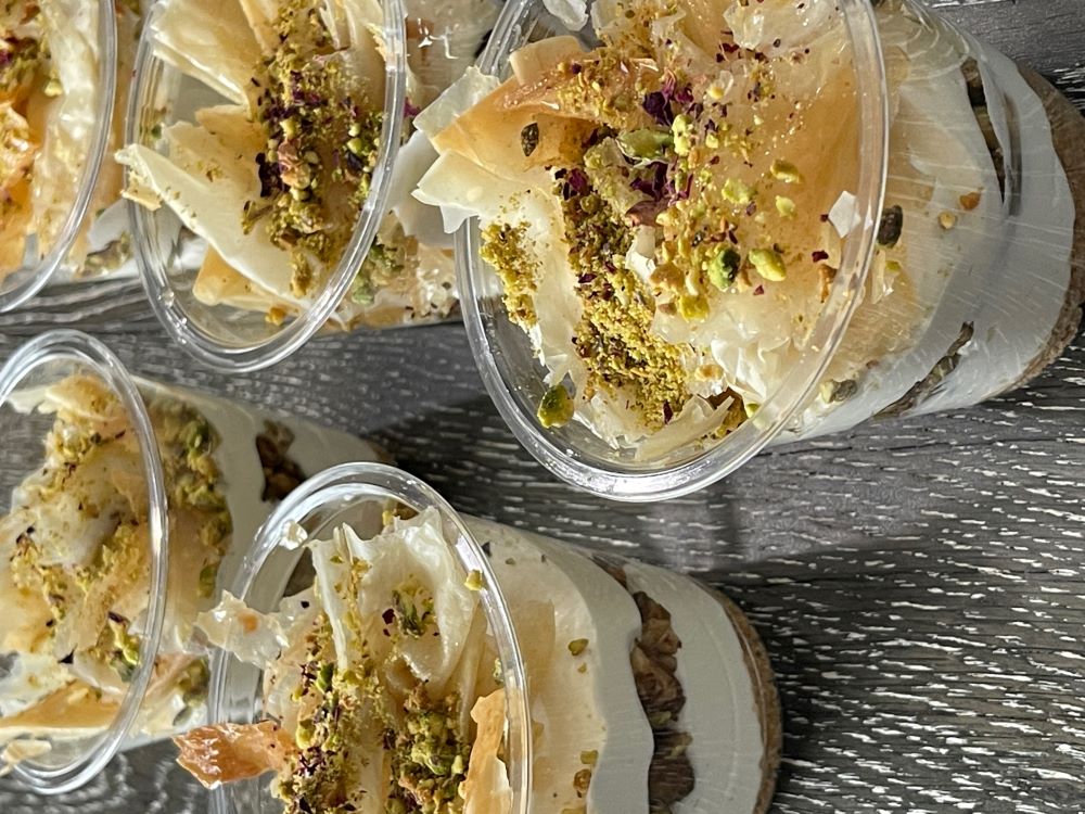 Baklava Cheesecake Cups