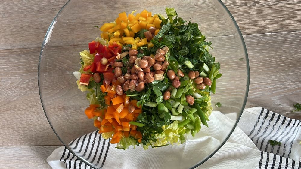 Napa Cabbage Salad with Hoisin Vinaigrette